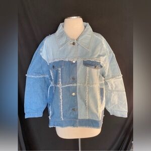 Women’s Patchwork Denim Jacket Large